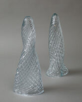 Pair of Murano Glass Obelischi