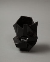 Small Jet Black Vase