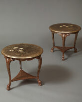 Pair of Round Two-Tier Tables