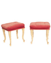 Pair of Rococo-style stools