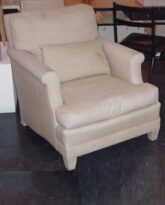 Pair of upholstered club chairs