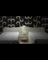 Double Twin Upholstered Headboard, c. 1940