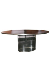 Steel and Acrylic Dining Table 
