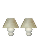 Pair of Plaster Lamps 