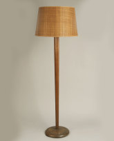 Limed Oak Floor Lamp