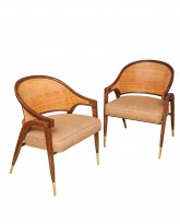 Pair of Cane Back Chairs
