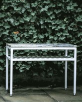The Dominican Side Table in Aluminum