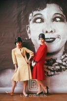 1920's Backdrop, Two Girls in Yellow and Red by Nina Ricci, 1961