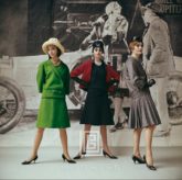 1920's Backdrop, Vert Gazon, Gavroche, and Flirt by Dior, 1961
