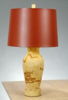 Papier-Mâché Table Lamp, c. 1950