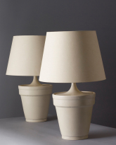 Pair of Terracotta Lamps