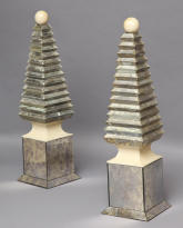 Pair of Mirrored Obelisks