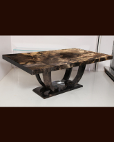 Large Lacquered Parchment Dining Table 