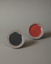 Silver Plate Chain Link Photograph Frame Pair