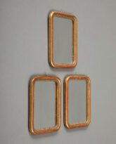 Set of Three Giltwood Mirrors, 19th Century