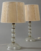 Pair of Murano Glass Table Lamps 