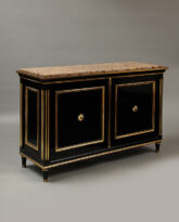 Maison Jansen Ebonized and Parcel-Gilt Cabinet