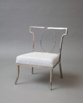 Metal Chair with Upholstered Seat