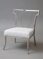 Metal Chair with Upholstered Seat
