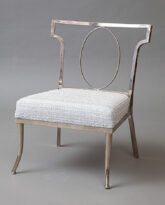 Metal Chair with Upholstered Seat