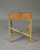 Triangular Leg Metal End Table, c. 1980s