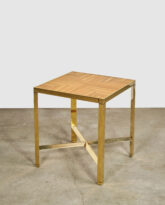 Triangular Leg Metal End Table, c. 1980s