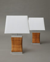 Pair of Chinese Pillow Table Lamps, c. 1967-1972