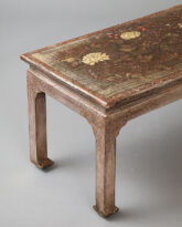 Incised Silvered Low Table