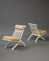 Robert Mallet Stevens Pair of Folding Deck Chairs, c. 1940
