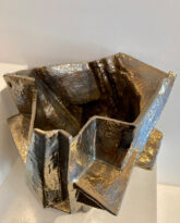 Medium Gold Bronze Vessel 