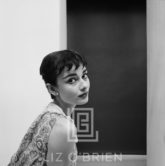 Audrey Hepburn Staring, Center Frame, 1954