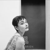 Audrey Hepburn Staring with Head Back, 1954