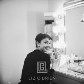 Audrey Hepburn Looking Back Smiling, Backstage at Ondine, 1954