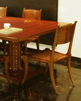 Dining Table and Eight Side Chairs