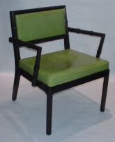 Green Leather Armchairs