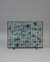 The Blue Aurora Fire Screen