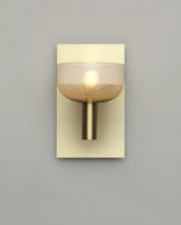 Chiaro e Scuro Sconce, Brushed Brass