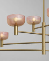 Otto Luce Chandelier, Brushed Brass