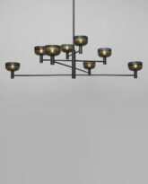 Otto Luce Chandelier, Smoked Quartz