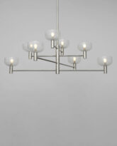 Otto Luce Piccolo Chandelier, Polished Nickel