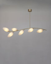 Sàlice Chandelier, Alabaster White Bullicante