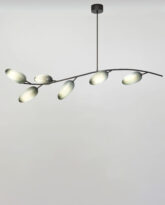 Sàlice Chandelier, Raked Smoked Quartz