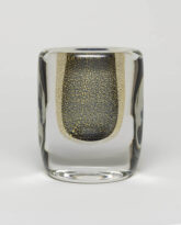 Sommerso Vase, Gilded Smoke Blue