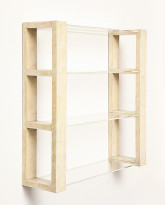 Lacquer and Lucite Bookshelf 