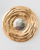 15.5-Inch Red Gold Mirror