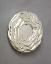 13-inch White Gold Mirror 