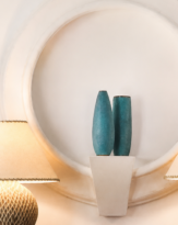 Turquoise Vase Despres, 2014