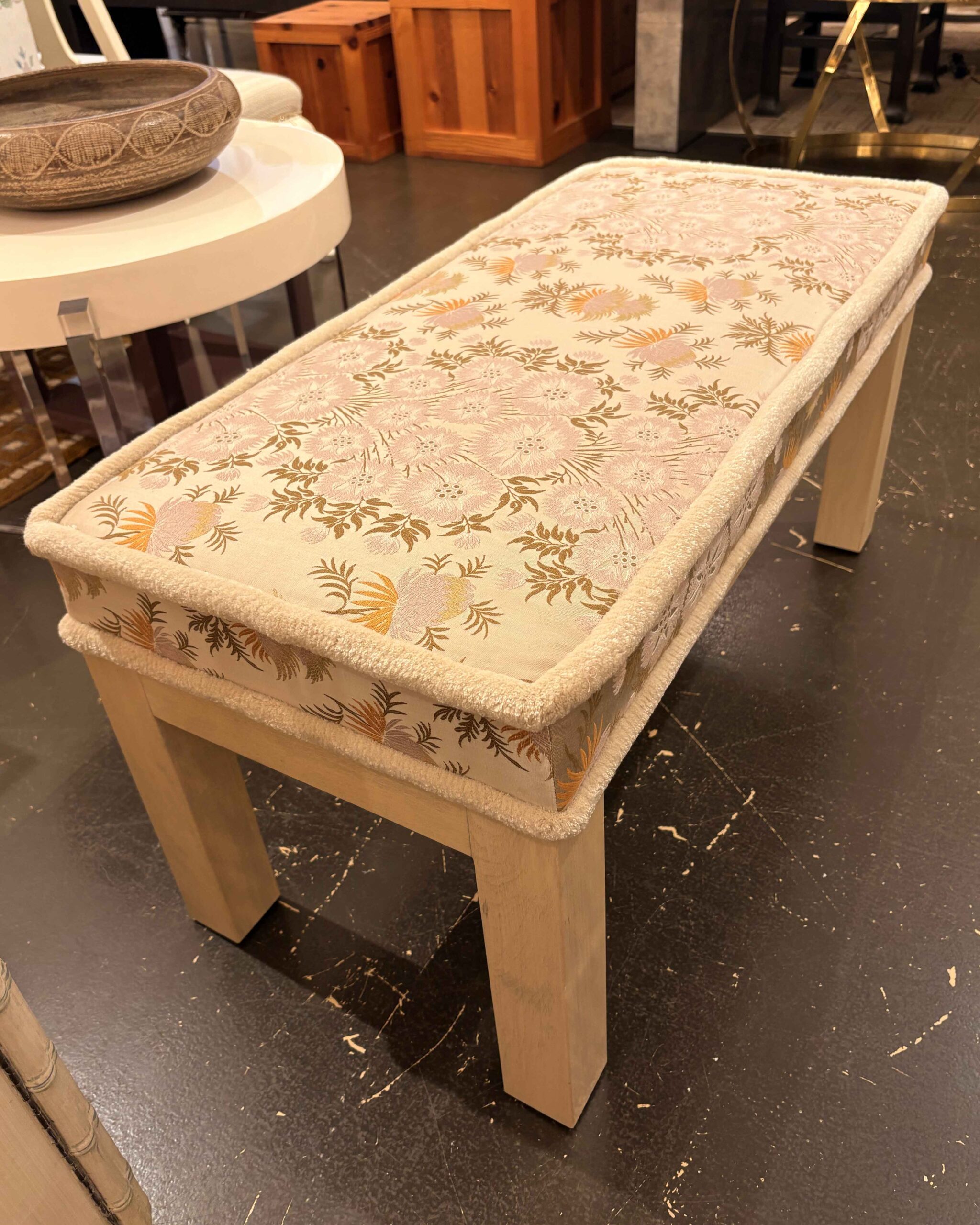 Crackle Lacquer Bench