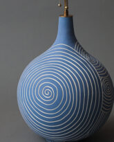 The Spiral Blue Lamp