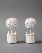 Pair of Ceramic Topiaries, 2023